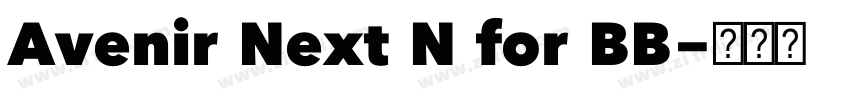 Avenir Next N for BB字体转换